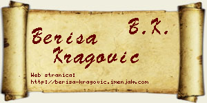 Beriša Kragović vizit kartica